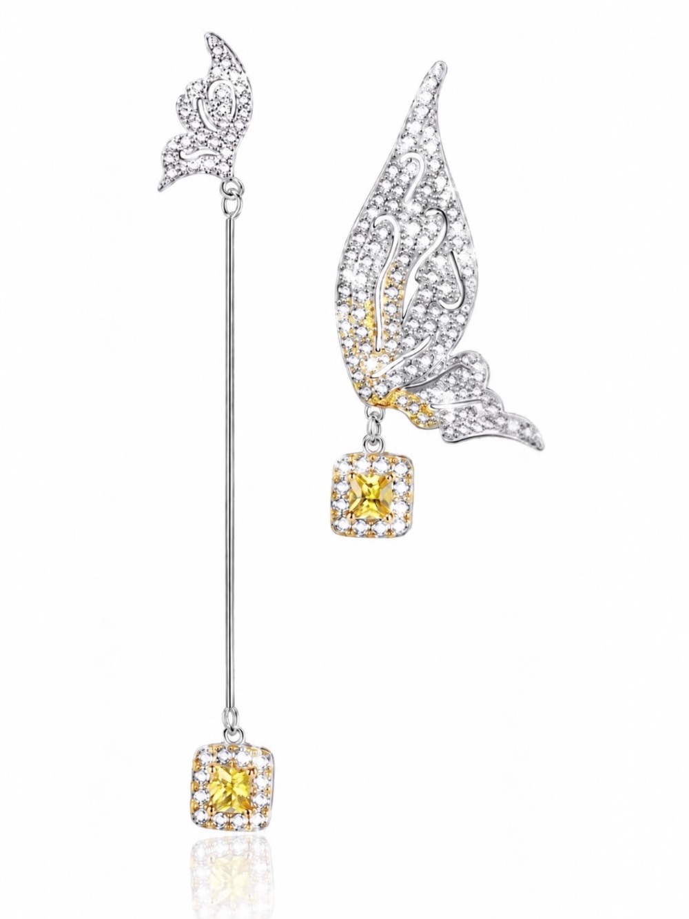 Swarovski Crystals The Tonille Gorgeous  Butterfly Earrings